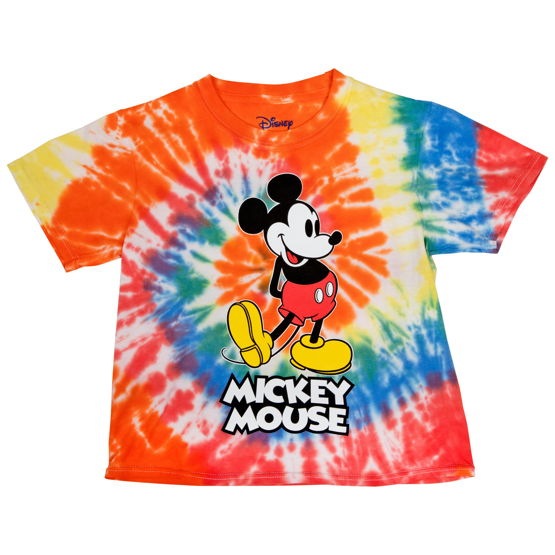 Disney Mickey Mouse Character Tie Dye Kids T-Shirt